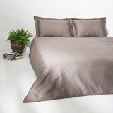 Lenjerie de pat Satin Brown 100% bumbac, densitate 300TC – Premium